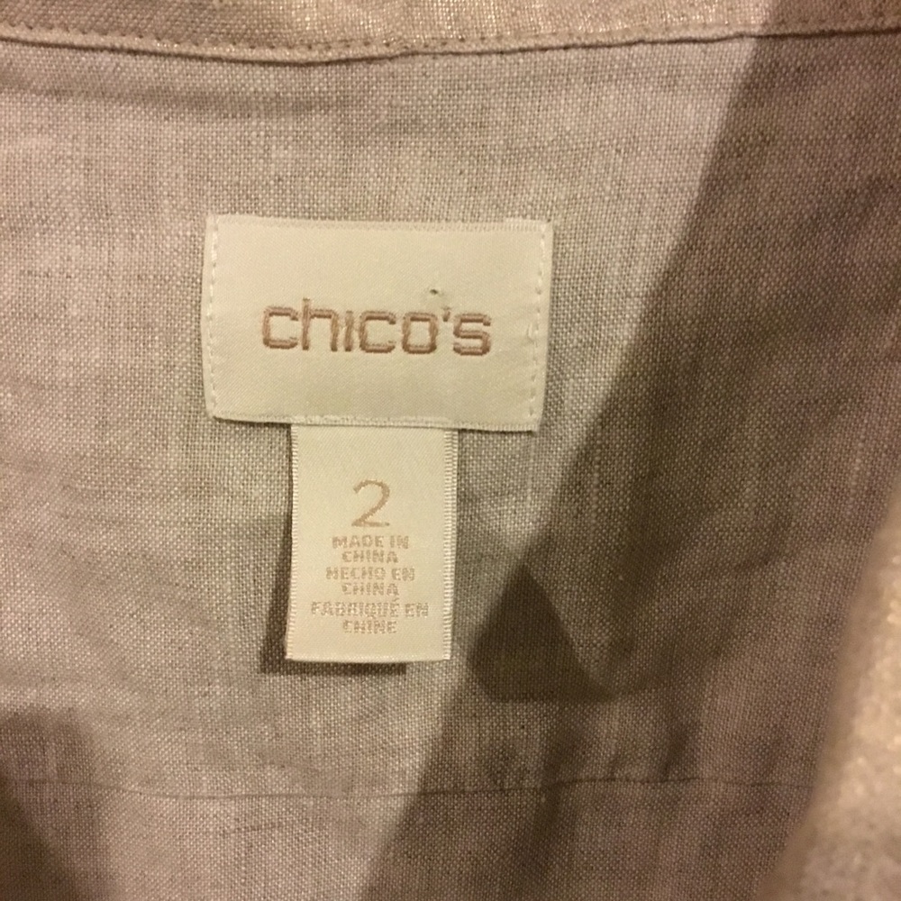 Chico’s Gold jacket size 2